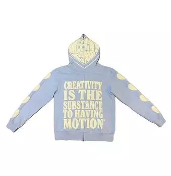 Y2K готическая толстовка на молнии с буквенным принтом женская уличная Harajuku ретро хип-хоп модная повседневная толстовка корейское издание M чёрный