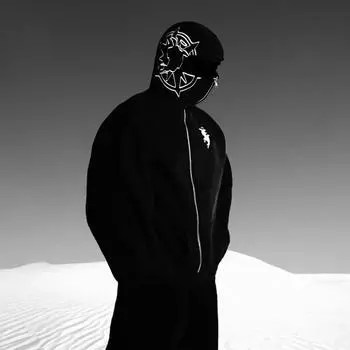 Y2K Harajuku хип-хоп ретро узор вышитые мужские и женские готические толстовки с капюшоном одежда S чёрный