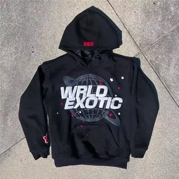 Y2K Harajuku с принтом букв пенопластовые свободные пуловеры для мужчин и женщин 2024 мода новая толстовка хип-хоп рок уличная одежда с капюшоном топы S