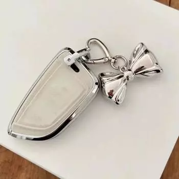 Y2K Лук брелок Винтажный металлический бант брелок для ключей автомобиль сумочка украшения подвески кулон аксессуары as the picture