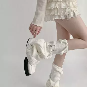 y2k милые универсальные леггинсы с открытыми отверстиями и открытой вилкой, женские носки до середины икры с регулировкой ног