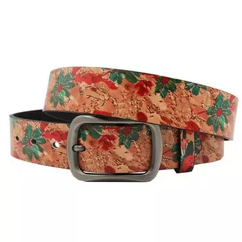 Y2K модный универсальный ремень с принтом из искусственной кожи, популярный ремень с пряжкой Ins в Европе и Америке 105cm хаки