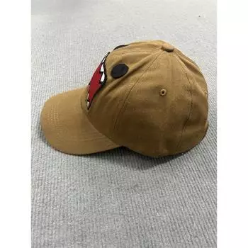 Y2K мужские и женские бейсболки с вышитыми рисунками, уличные, регулируемые, повседневные, стиль холст OneSize темно-коричневого