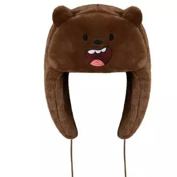 Y2K осень и зима шапка Lei Feng симпатичная теплая лыжная анти-холодная защита ушей плюшевая для мужчин и женщин One Size чёрный