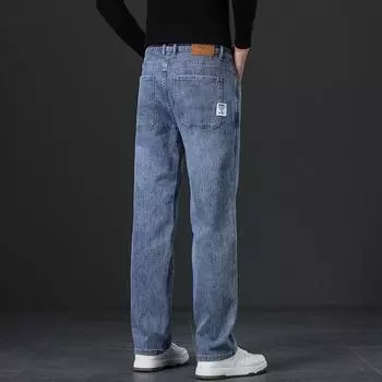 Y2K осень весна мешковатые джинсы мужские осень зима свободные прямые широкие деловые брюки мужские 27