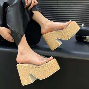 Y2K панк-босоножки на платформе для женщин, абсолютно новые летние туфли на толстом каблуке, женская обувь в готическом стиле, удобная прямая поставка, большой размер 42 35