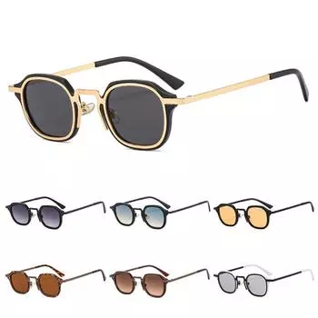 Y2K панк-оттенки в металлической оправе, винтажные солнцезащитные очки для вождения для женщин и мужчин C3