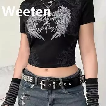 Y2K пояс с заклепками в стиле панк, женский пояс, широкий металлический пояс, платье, юбка, украшение одежды серебряный