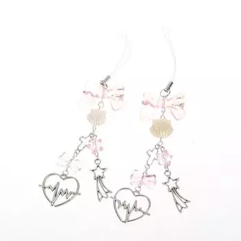 Y2K розовые телефонные подвески кулон сотовый телефон цепочка ремешок подвеска шнурок для телефона милая крутая девушка сумка чехлы аксессуары розовый