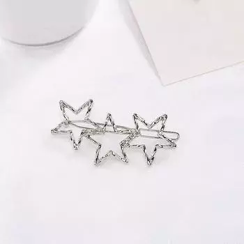 «Y2K сладкая и пряная пятиконечная звезда-заколка для волос — милый дизайн из сплава»