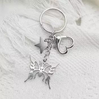 Y2K телефонные подвески ажурные бабочки звезды брелок сумка кулон подарки ювелирные изделия аксессуары