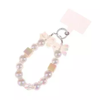 Y2K темперамент бант бисерный чехол для телефона шнурок Ins стиль бусины телефон цепочка браслет анти потеря телефона ремешок брелок камера кулон one size