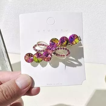 Y2k Trendy Elegant Luxury Crystal Hair Clips Hair Accessories For Women Hairpin Korean Style Alloy Rhinestone Duckbill Clips Hairpins