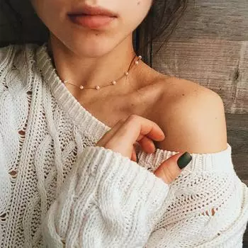 Y2K женское многослойное ожерелье с цветком в стиле ретро и круглой преувеличенной цепочкой на ключицы, ювелирные изделия золотой