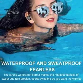 Y30 True Wireless Стерео Bluetooth-совместимые наушники 5.0 Портативные водонепроницаемые наушники-вкладыши с сенсорным управлением для занятий спортом чёрный