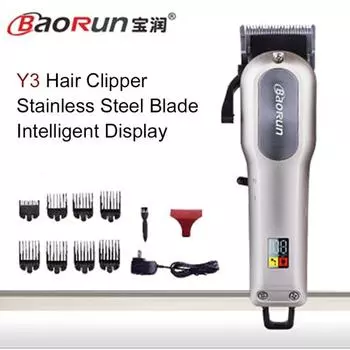 Y3 профессиональная электрическая машинка для стрижки волос для домашнего использования, машинка для стрижки волос, аккумулятор большой емкости, триммер для волос для детей и взрослых