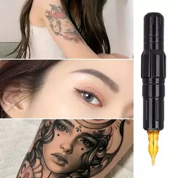 Y8 профессиональная ручка для перманентного макияжа, роторная тату-машинка, боди-арт для бровей, губ, маленькая татуировка на коже головы чёрный