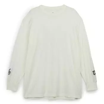 Y-3 Буква Логотип Печать Свободный Повседневный Круглый Вырез Футболка Мужская Топы Белый 39-IQ2147 2XS