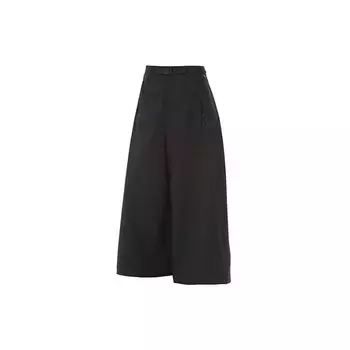 Y-3 Casual Belted Solid Wool Trousers Women bottoms Black GV2779 XXS