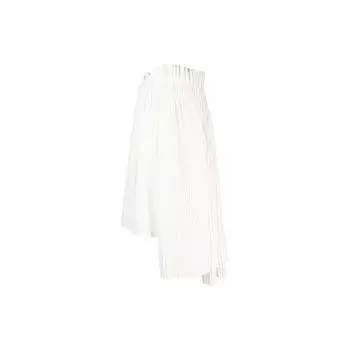 Y-3 CH2 Плиссированная однотонная асимметричная юбка женские юбки белые GT5288 XS