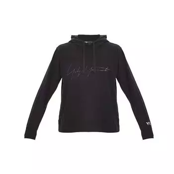 Y-3 Повседневная толстовка с капюшоном на шнурке и длинными рукавами, мужские топы, черные FP8691 L