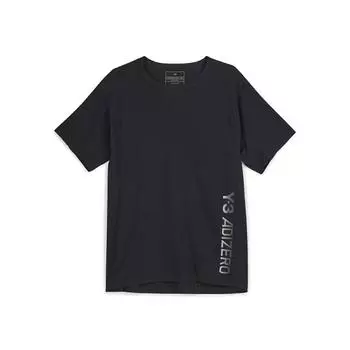 Y-3 Футболка для бега, черная, мужская, топы IQ0429 S