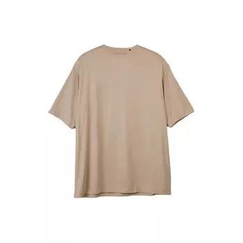 Y-3 Футболка унисекс с коротким рукавом и круглым вырезом, с принтом букв, светло-коричневая IV7844 XS