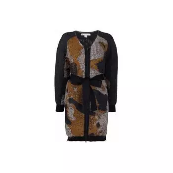 Y-3 FW21 Камуфляжный свободный вязаный свитер Женский свитер Коричневый HB3359 XS