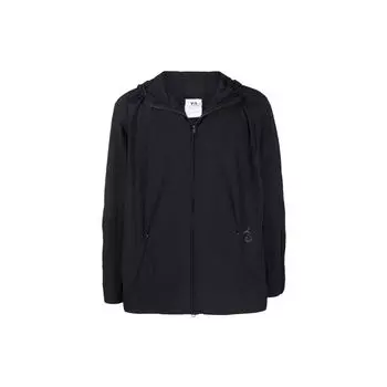 Y-3 FW21 Logo Solid Водонепроницаемая куртка с капюшоном Мужские куртки Черные HB2787 S