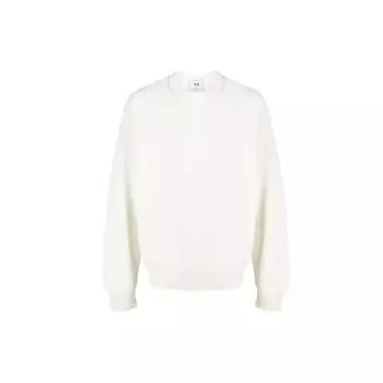 Y-3 FW21 Логотип Трикотажная толстовка Мужская толстовка Белая GV4215 L