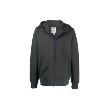 Y-3 FW21 однотонная хлопковая куртка с капюшоном на молнии мужские куртки темно-серого цвета HF2148 S