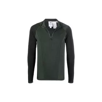 Y-3 FW21 сзади логотип молния Slim Fit удобная толстовка с капюшоном мужские толстовки серые HB3424 M