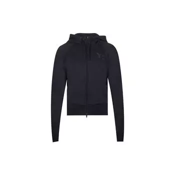 Y-3 FW21 толстовка с капюшоном на молнии с логотипом женские куртки черного цвета GV0341 XS