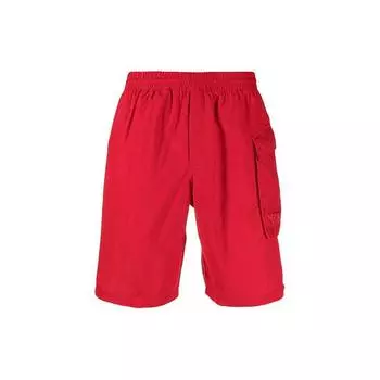 Y-3 FW21 Utility Logo Solid Pocket Минималистичные шорты для плавания Мужские купальные костюмы Красный GT5247 XS