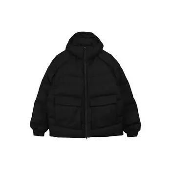 Y-3 FW22 однотонная стеганая куртка с капюшоном унисекс верхняя одежда черного цвета HN4330 L