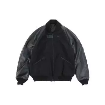 Y-3 FW22 Однотонная лоскутная куртка на молнии Мужские куртки черные HN4327 XS