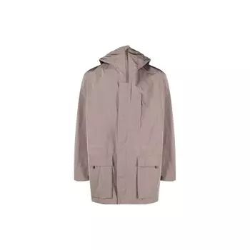 Y-3 FW22 Однотонная парка с капюшоном и карманами для мужчин, коричневая HT4490 M