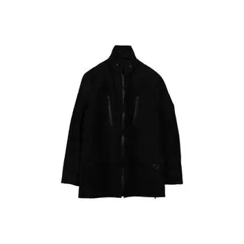 Y-3 FW22 однотонная повседневная мужская куртка с боковой молнией, черная HT4504 S