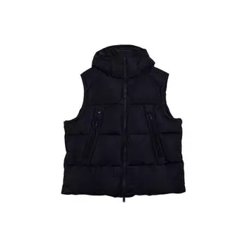 Y-3 FW23 однотонный свободный жилет с капюшоном на молнии унисекс жилеты черный IL2032 S