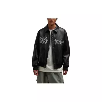 Y-3 FW23 Повседневная куртка с лацканами и буквами Куртка унисекс, черная IQ2144 XS
