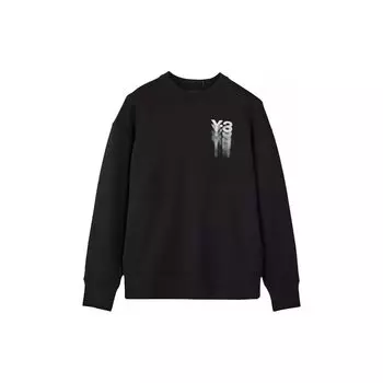 Y-3 Gfx Crew Logo Print Round Neck Sweatshirt Unisex Sweatshirt Black IZ3171 S