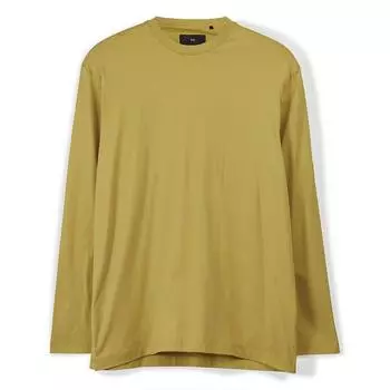 Y-3 Gfx Футболка с длинным рукавом, повседневная, свободная, с круглым вырезом, хлопковая, мужская, желтый IP7709 S