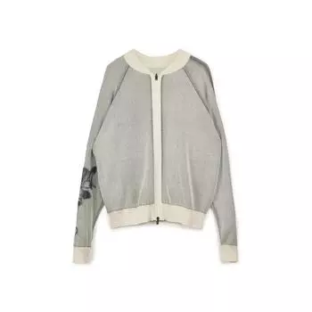 Y-3 Gfx вязаный кардиган повседневная принтованная куртка унисекс куртка Off-White 50-IV5526 S