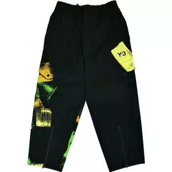 Y-3 Gfx Wrkwr Hip Hop Street Color Block Graffiti Print Casual Cargo Брюки унисекс Карго Черные IP7950 XS