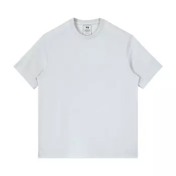 Y-3 Классическая футболка с логотипом, синий оттенок, топы унисекс HB3480 XL