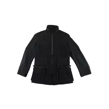 Y-3 клетчатая сетчатая куртка с несколькими карманами и длинным рукавом на молнии мужская куртка черного цвета DY7307 XS