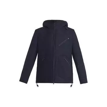 Y-3 Куртка с капюшоном и карманом на молнии с длинным рукавом Мужская куртка черного цвета CF1495 S