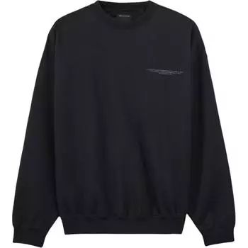 Y-3 Logo Crew Digital Print Design Comfortable Versatile Loose Long Sleeve Sweatshirt Men sweatshirt Black JE9276 XL