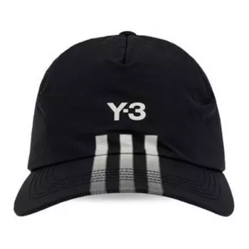 Y-3 Logo Design Cotton Baseball Cap Unisex caps Black IY4083BLACK M