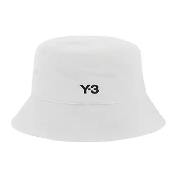 Y-3 Logo Embroidered Cotton Fisherman Hat Unisex hats Beige IX7001 M
